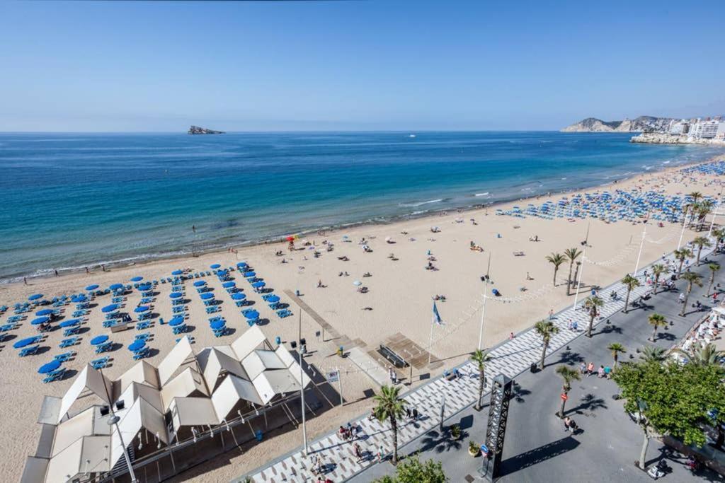 Levante Beach Front Of The Sea Estacha Benidorm Exterior foto