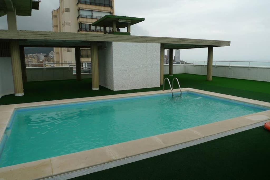 Levante Beach Front Of The Sea Estacha Benidorm Exterior foto